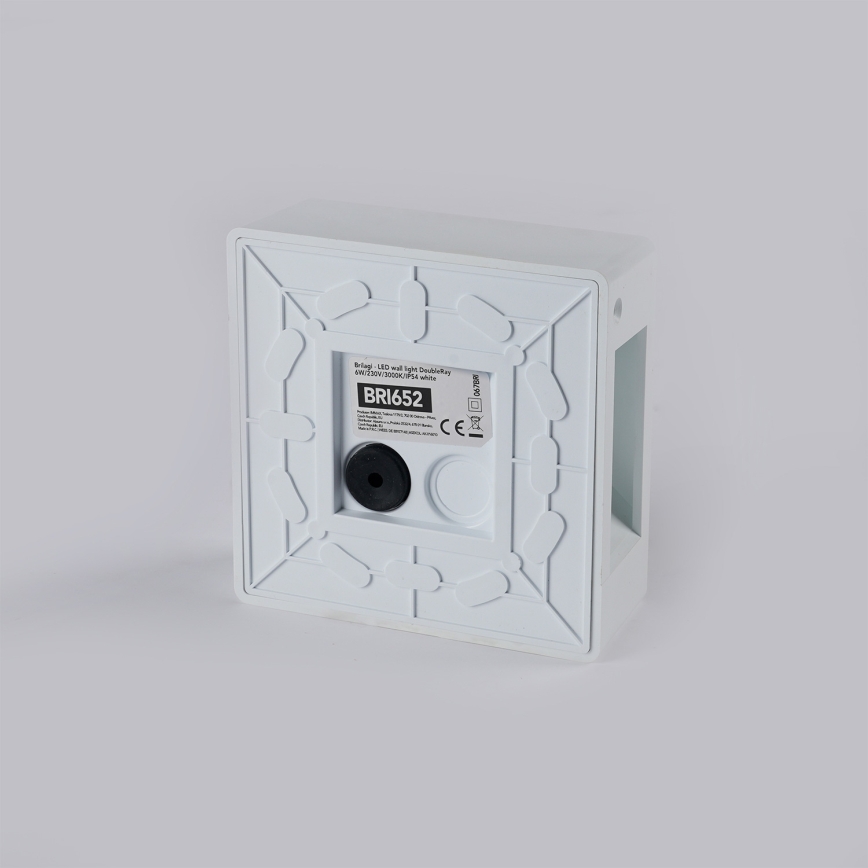 Brilagi - Aplique de parede LED para exterior DOUBLERAY LED/6W/230V branco IP54