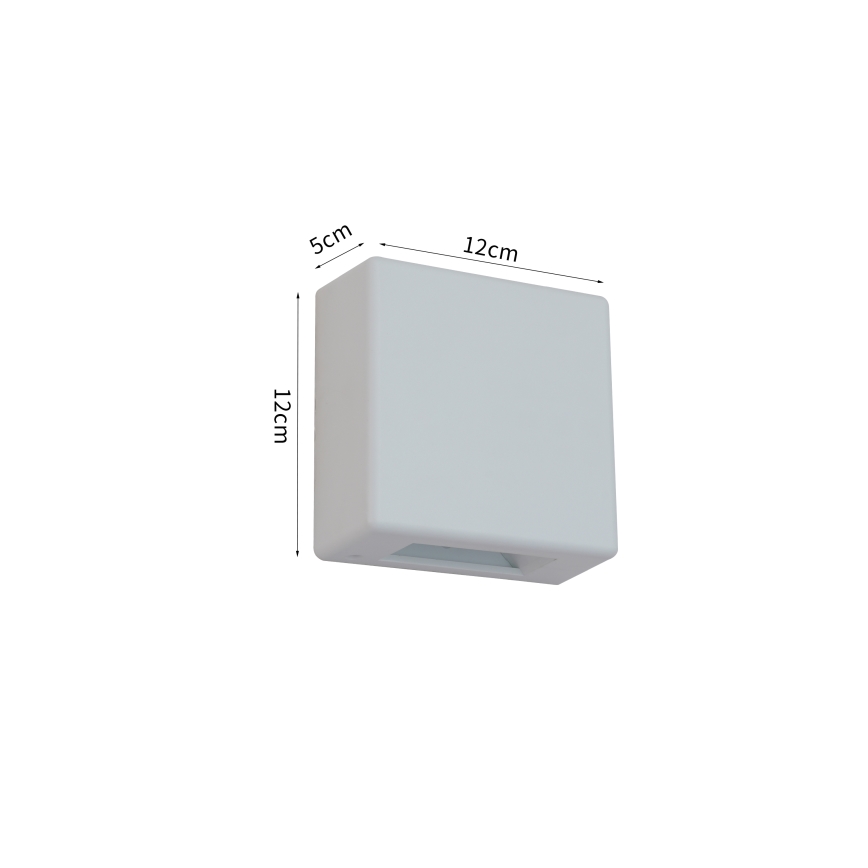 Brilagi - Aplique de parede LED para exterior DOUBLERAY LED/6W/230V branco IP54