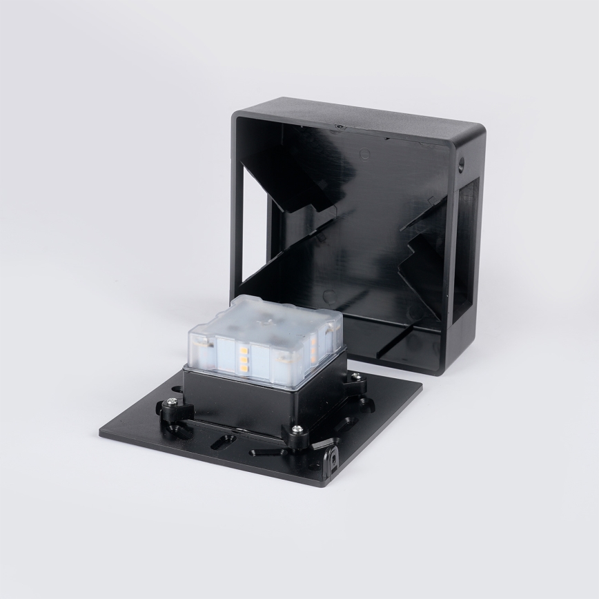 Brilagi - Aplique de parede LED para exterior DOUBLERAY LED/6W/230V preto IP54