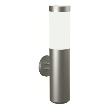 Brilagi - Aplique de Parede LED para Exterior ELIA 1xE27/7W/230V 4000K IP44 cromo mate