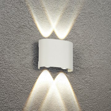 Brilagi - Aplique de parede LED para exterior FLAREBOX LED/4W/230V branco IP65