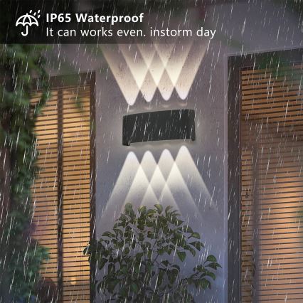 Brilagi - Aplique de parede LED para exterior FLAREBOX LED/8W/230V preto IP65