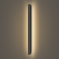 Brilagi - Aplique de parede LED para exterior LINEAR 22W/230V 3000K IP65 100 cm preto CRI 90