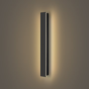 Brilagi - Aplique de parede LED para exterior LINEAR LED/12W/230V 3000K IP65 50 cm preto IRC 90