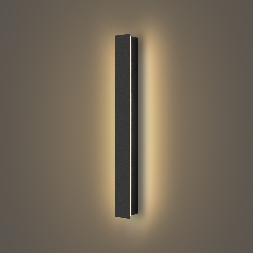 Brilagi - Aplique de parede LED para exterior LINEAR LED/12W/230V 3000K IP65 50 cm preto IRC 90