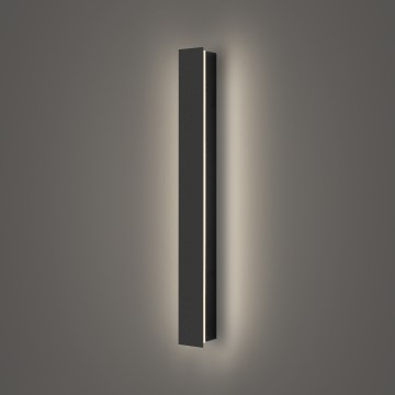 Brilagi - Aplique de parede LED para exterior LINEAR LED/12W/230V 4000K IP65 50 cm preto CRI 90