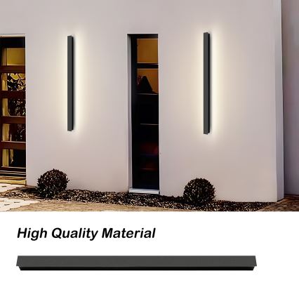 Brilagi - Aplique de parede LED exterior LINEAR LED/22W/230V 4000K IP65 100 cm preto CRI 90