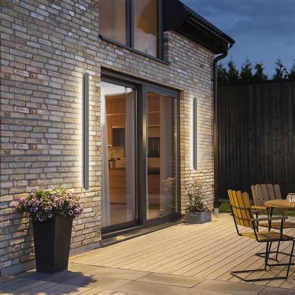Brilagi - Aplique de parede exterior LINEAR LED/32W/230V 3000K IP65 140 cm antracite CRI 90