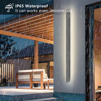 Brilagi - Aplique de parede exterior LINEAR LED/32W/230V 4000K IP65 140 cm antracite CRI 90