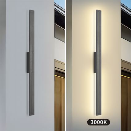 Brilagi - Aplique de parede LED para exterior LINEO LED/24W/230V 3000K IP65 100 cm antracite CRI 90