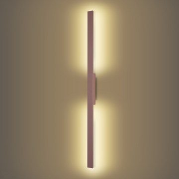 Brilagi - Aplique de parede LED para exterior LUNA LED/24W/230V 3000K IP65 100 cm castanho IRC 90