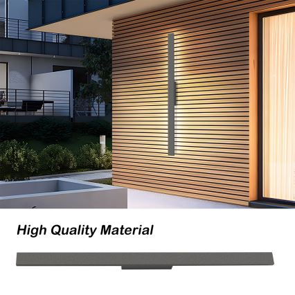 Brilagi - Aplique de parede LED para exterior LUNA LED/24W/230V 3000K IP65 100 cm antracite IRC 90