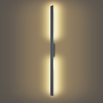 Brilagi - Aplique de parede LED para exterior LUNA LED/30W/230V 3000K IP65 150 cm antracite CRI 90