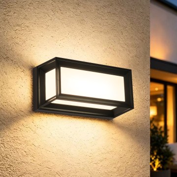 Brilagi - Aplique de parede LED para exterior PARKER LED/12W/230V 3000/4500/6000K preto IP44