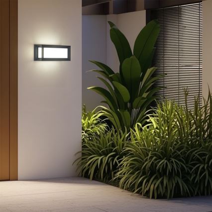 Brilagi - Aplique de parede LED para exterior PARKER LED/12W/230V antracite IP44