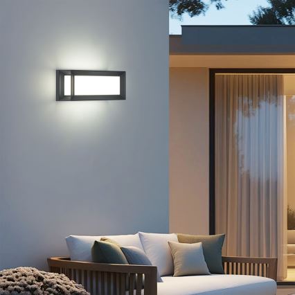 Brilagi - Aplique de parede LED para exterior PARKER LED/12W/230V antracite IP44