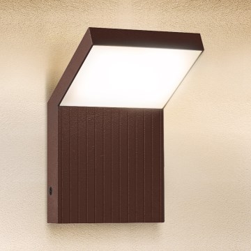 Brilagi - Aplique de parede LED para exterior RIANO LED/8W/230V castanho IP65