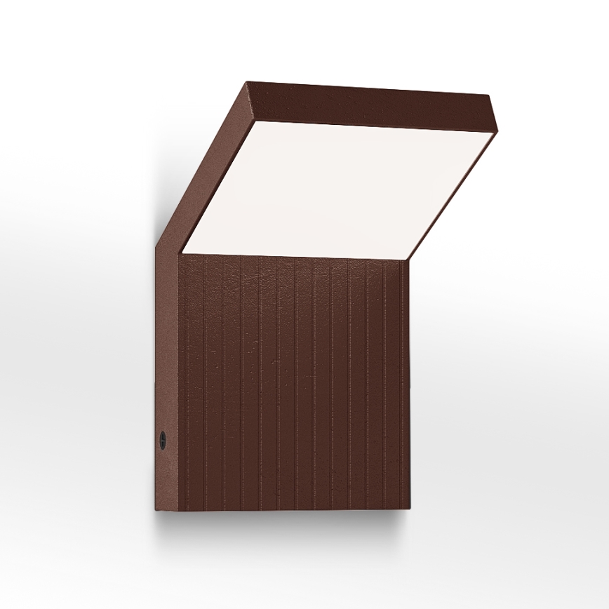 Brilagi - Aplique de parede LED para exterior RIANO LED/8W/230V castanho IP65