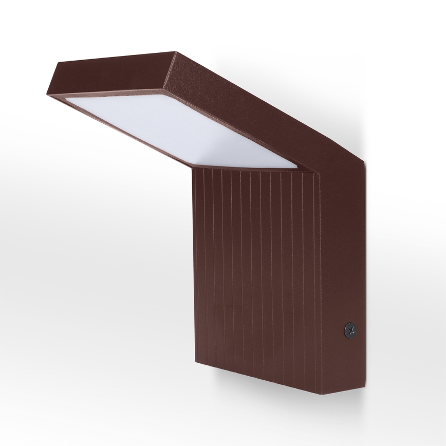 Brilagi - Aplique de parede LED para exterior RIANO LED/8W/230V castanho IP65