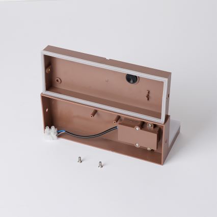 Brilagi - Aplique de parede LED para exterior TESSI LED/10W/230V castanho IP54