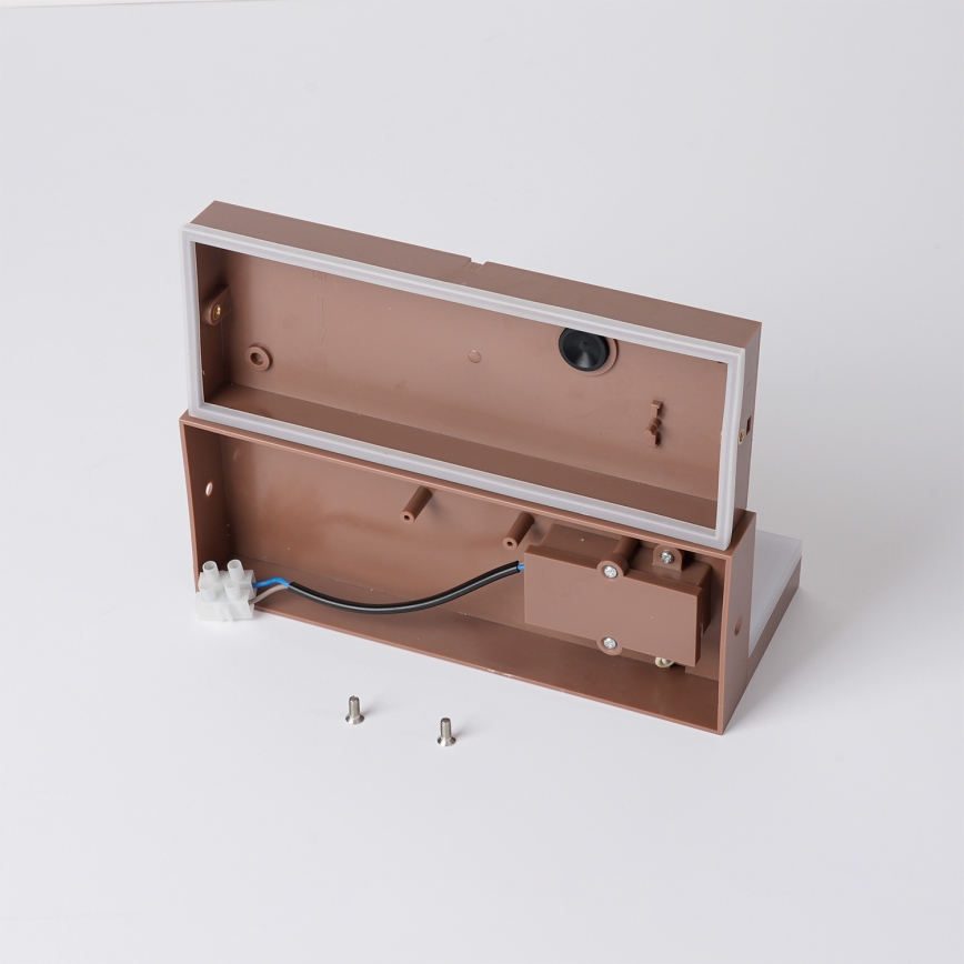 Brilagi - Aplique de parede LED para exterior TESSI LED/10W/230V castanho IP54