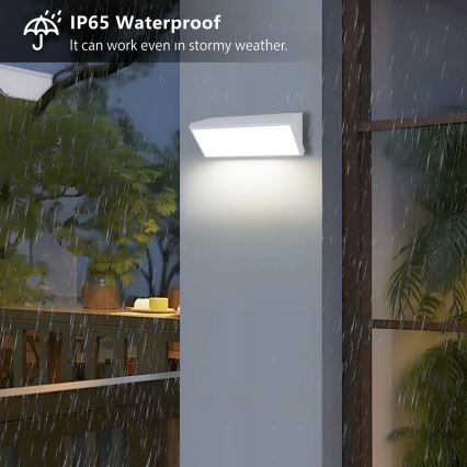 Brilagi - Aplique de parede LED para exterior TRIANGLE LED/42W/230V branco IP65