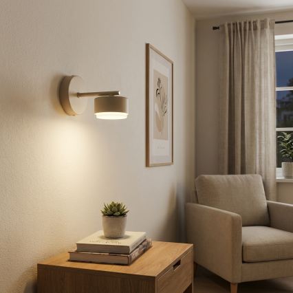 Brilagi - LED RGB+CCT Aplique de parede dimmerizável MONO 1xGX53/14W/230V 2700-6500K Wi-Fi Tuya bege