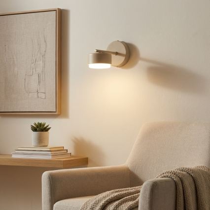 Brilagi - LED RGB+CCT Aplique de parede dimmerizável MONO 1xGX53/14W/230V 2700-6500K Wi-Fi Tuya bege