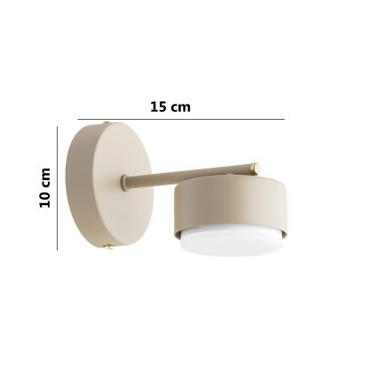Brilagi - LED RGB+CCT Aplique de parede dimmerizável MONO 1xGX53/14W/230V 2700-6500K Wi-Fi Tuya bege