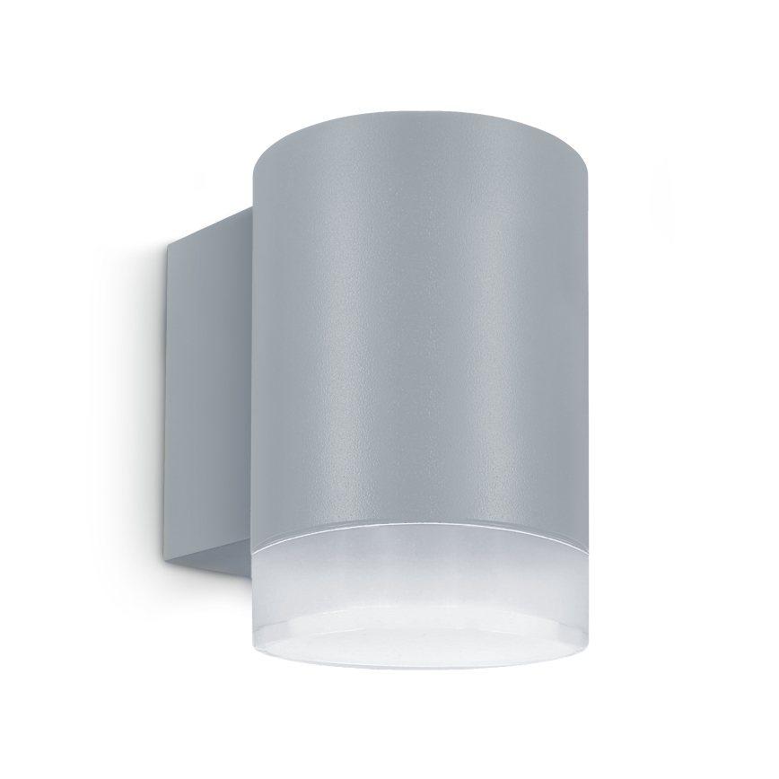 Brilagi - Aplique de parede de exterior LED RGBW dimerizável MATERA 1xGU10/4,8W/230V 3000K IP54 cinzento + comando remoto