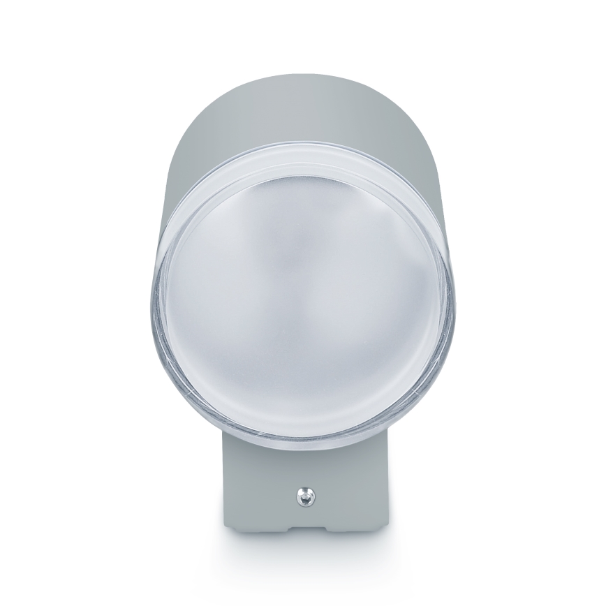 Brilagi - Aplique de parede de exterior LED RGBW dimerizável MATERA 1xGU10/4,8W/230V 3000K IP54 cinzento + comando remoto