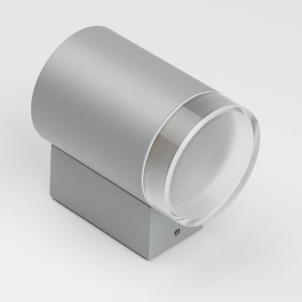 Brilagi - Aplique de parede de exterior LED RGBW dimerizável MATERA 1xGU10/6W/230V 3000K IP54 cinzento + comando remoto