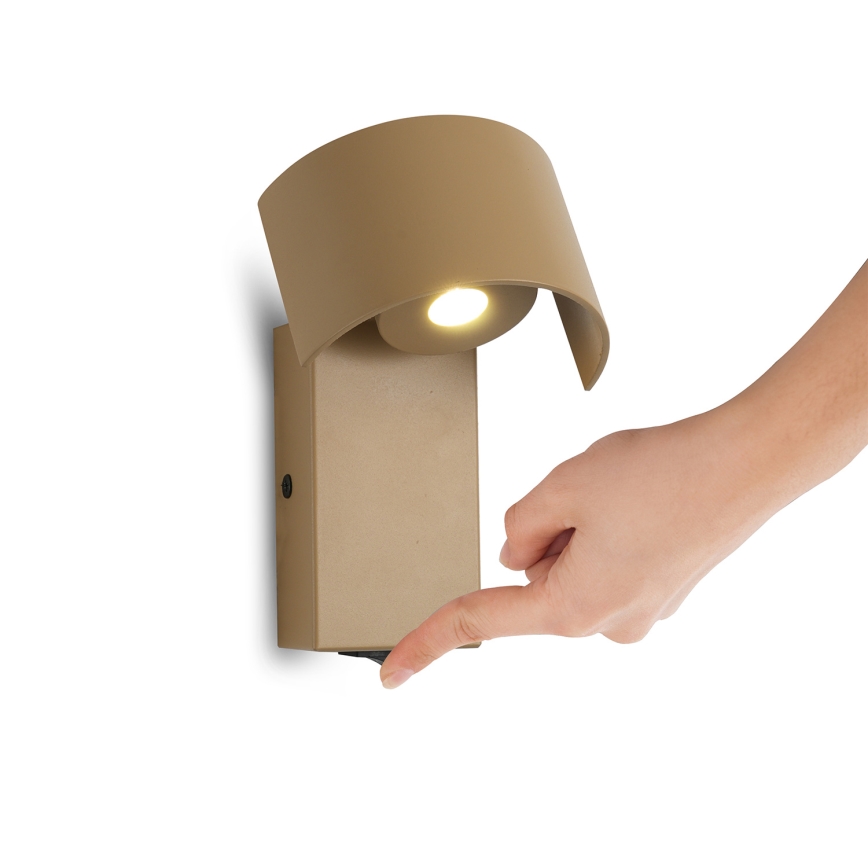 Brilagi - Aplique de parede LED VASTO LED/3W/230V bege