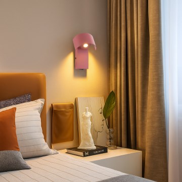 Brilagi - Aplique de parede LED VASTO LED/3W/230V rosa