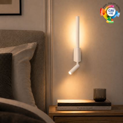 BRILAGI - Aplique de parede LED VIXON LED/3W/230V + LED/5W branco CRI 90