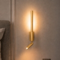 BRILAGI - Aplique de parede LED VIXON LED/3W/230V + LED/5W dourado IRC 90