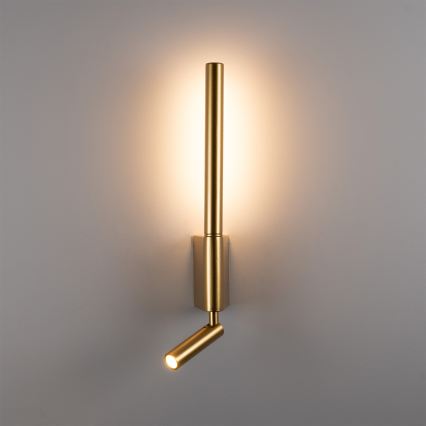 BRILAGI - Aplique de parede LED VIXON LED/3W/230V + LED/5W dourado IRC 90