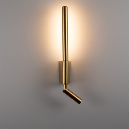 BRILAGI - Aplique de parede LED VIXON LED/3W/230V + LED/5W dourado IRC 90