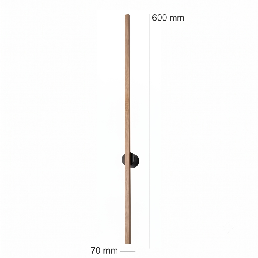 Brilagi - Aplique de parede LED WOODY LINE LED/7W/230V 4000K 60 cm, acabamento carvalho