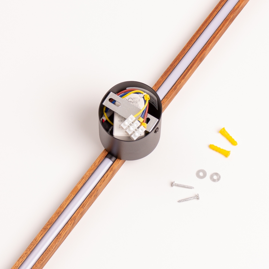 Brilagi - Aplique de parede LED WOODY LINE LED/7W/230V 4000K 60 cm carvalho-cerejeira