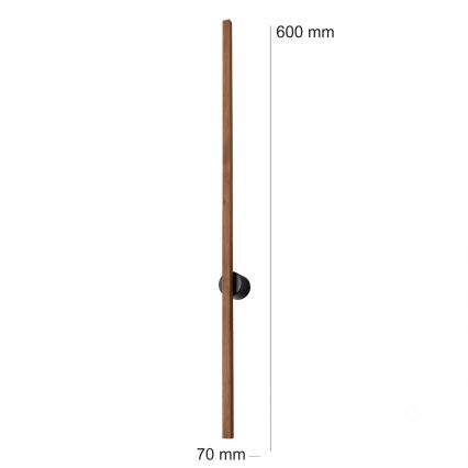 Brilagi - Aplique de parede LED WOODY LINE LED/7W/230V 4000K 60 cm carvalho-cerejeira