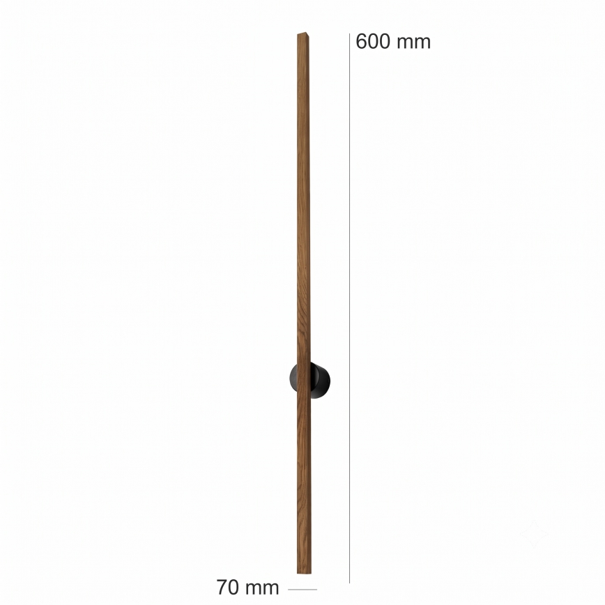 Brilagi - Aplique de parede LED WOODY LINE LED/7W/230V 4000K 60 cm carvalho nogueira