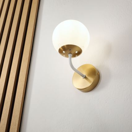 Brilagi - Aplique de parede MALIVA 1xE14/15W/230V dourado/branco