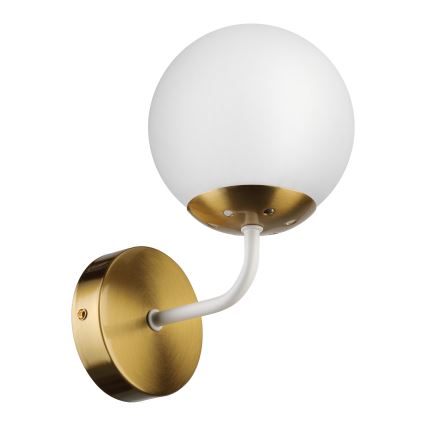 Brilagi - Aplique de parede MALIVA 1xE14/15W/230V dourado/branco
