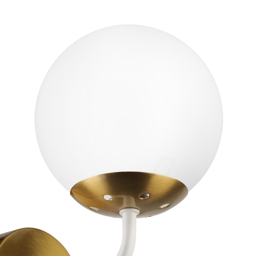 Brilagi - Aplique de parede MALIVA 1xE14/15W/230V dourado/branco