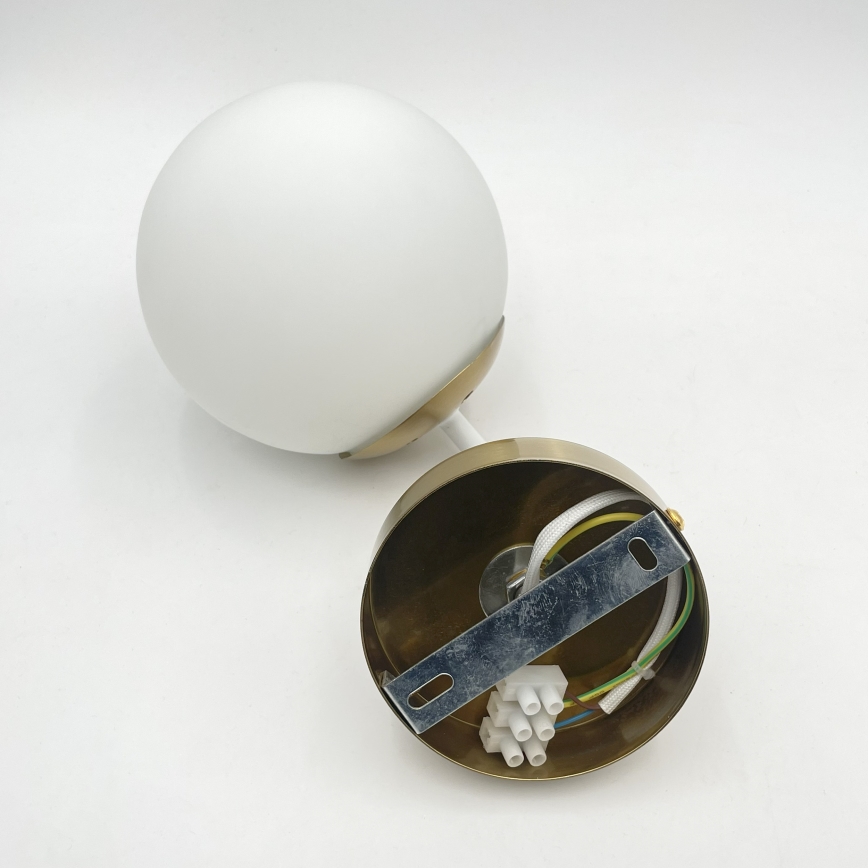 Brilagi - Aplique de parede MALIVA 1xE14/15W/230V dourado/branco