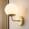 Brilagi - Aplique de parede MALIVA 1xE14/15W/230V dourado/branco