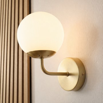 Brilagi - Aplique de parede MALIVA 1xE14/15W/230V dourado/branco