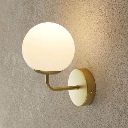 Brilagi - Aplique de parede MALIVA 1xE14/15W/230V dourado/branco