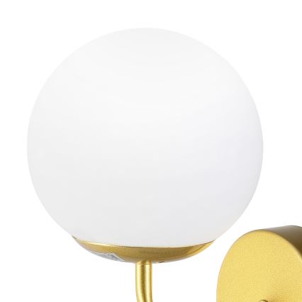 Brilagi - Aplique de parede MALIVA 1xE14/15W/230V dourado/branco